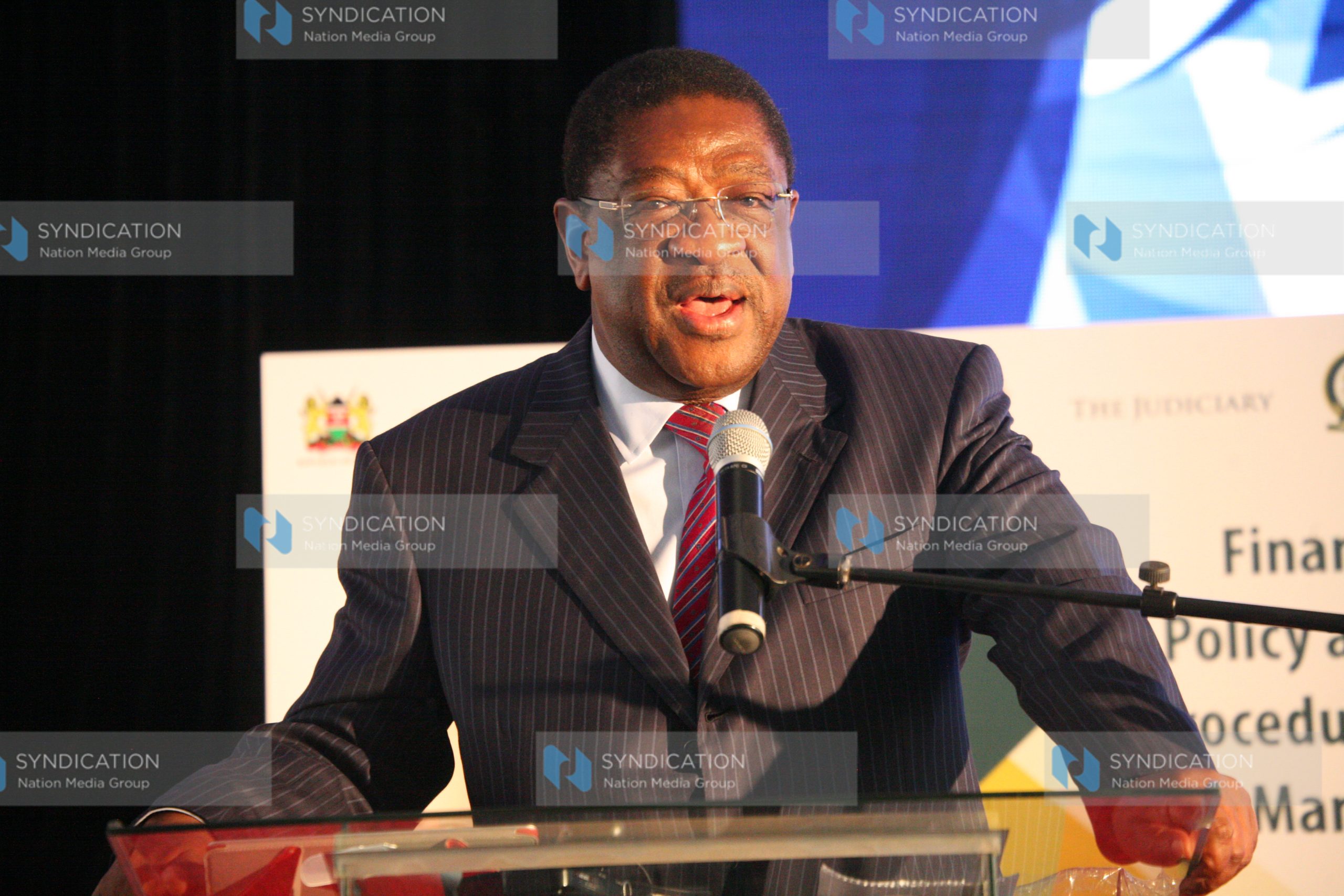 Senate Committee on Legal Affairs and Human Rights chairman Amos Wako