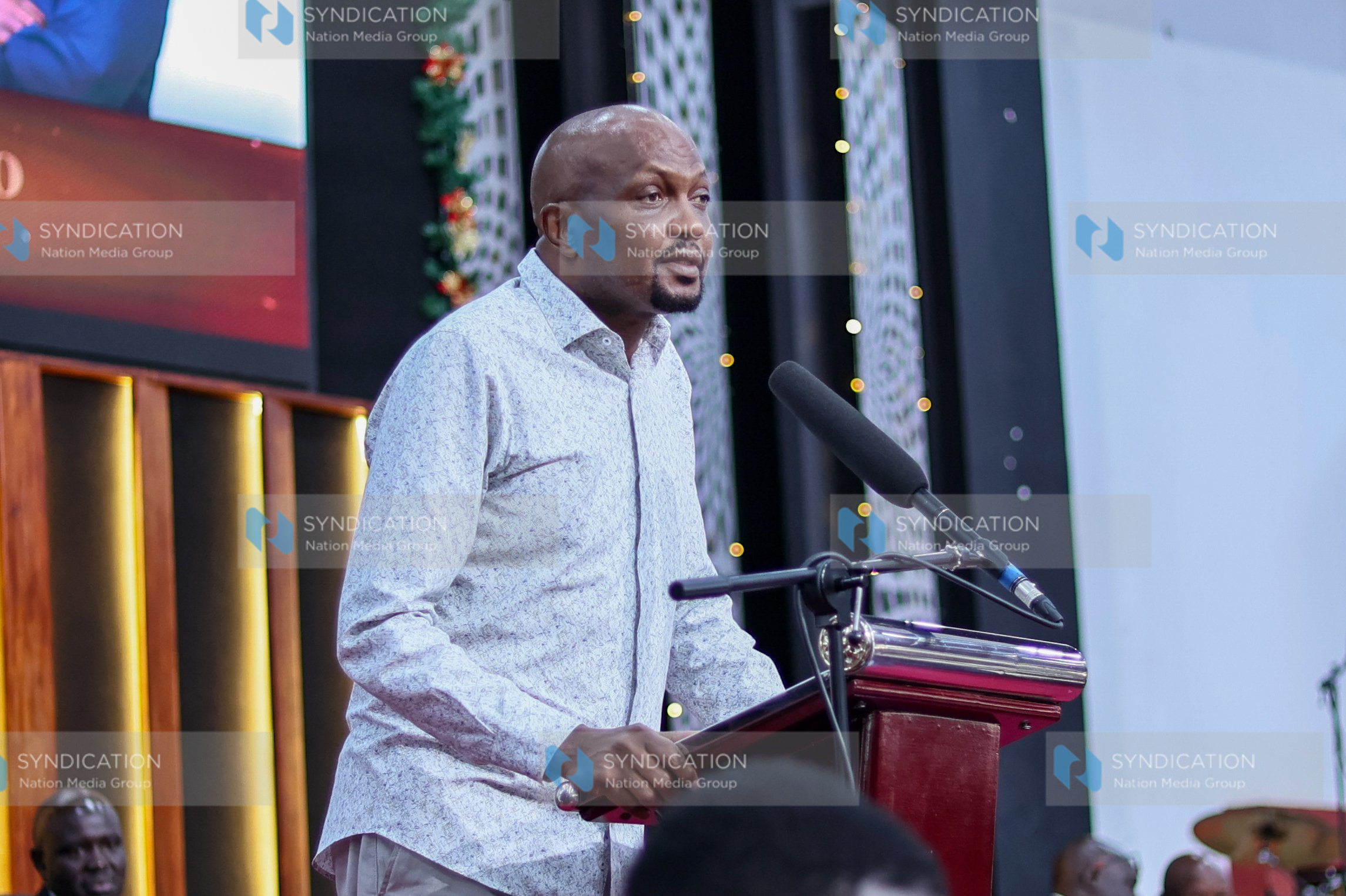 Former CS Moses Kuria delivers a condolence message