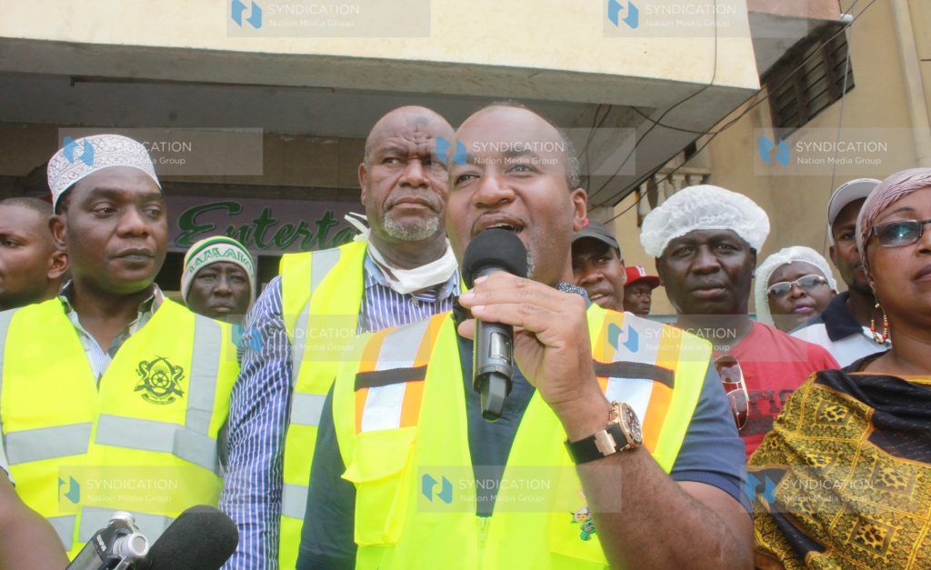 Mombasa Governor Hassan Joho addresses Chanamwe residents