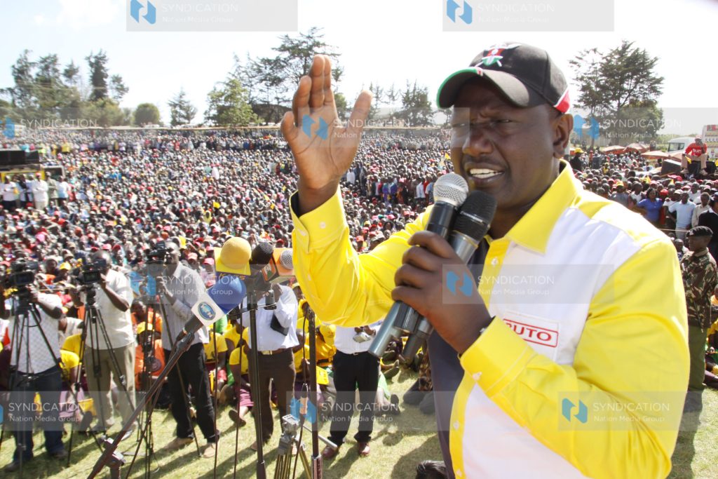 Jubilee Alliance presidential candidate Uhuru Kenyatta's running mate William Ruto