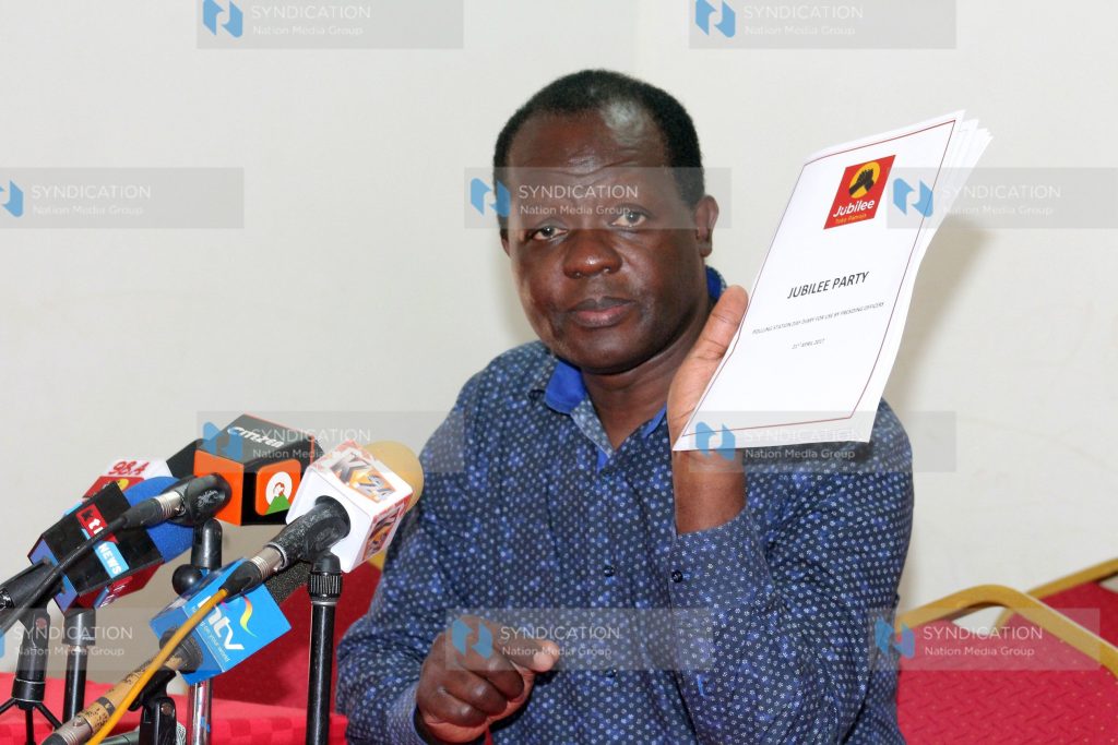 Jubilee party Secretary General Raphael Tuju