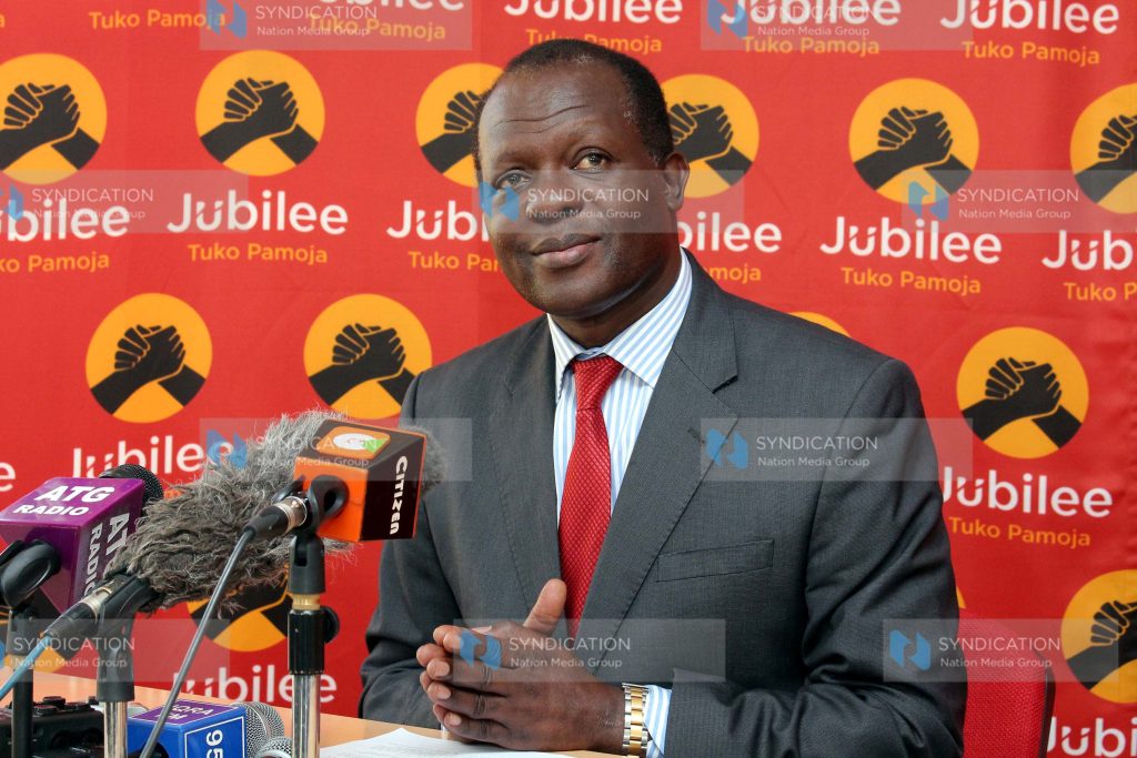Jubilee party Secretary General Raphael Tuju