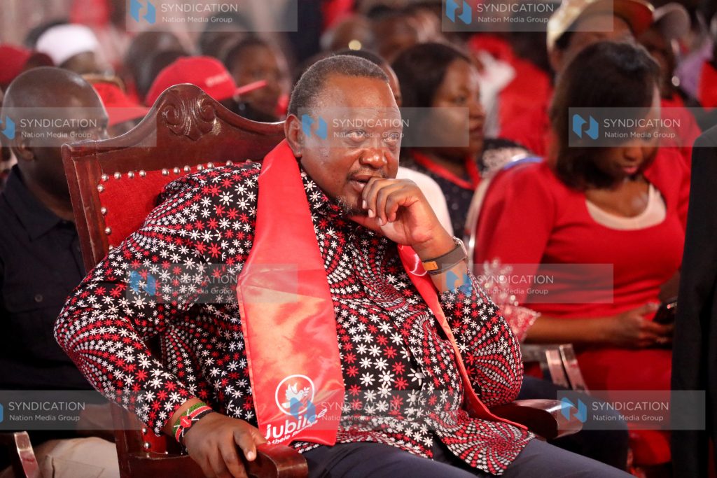 Jubilee Party Leader and former President Uhuru Kenyatta