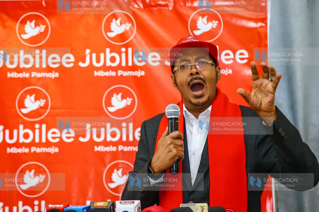Jubilee Party Vice Chairman Adan Keynan