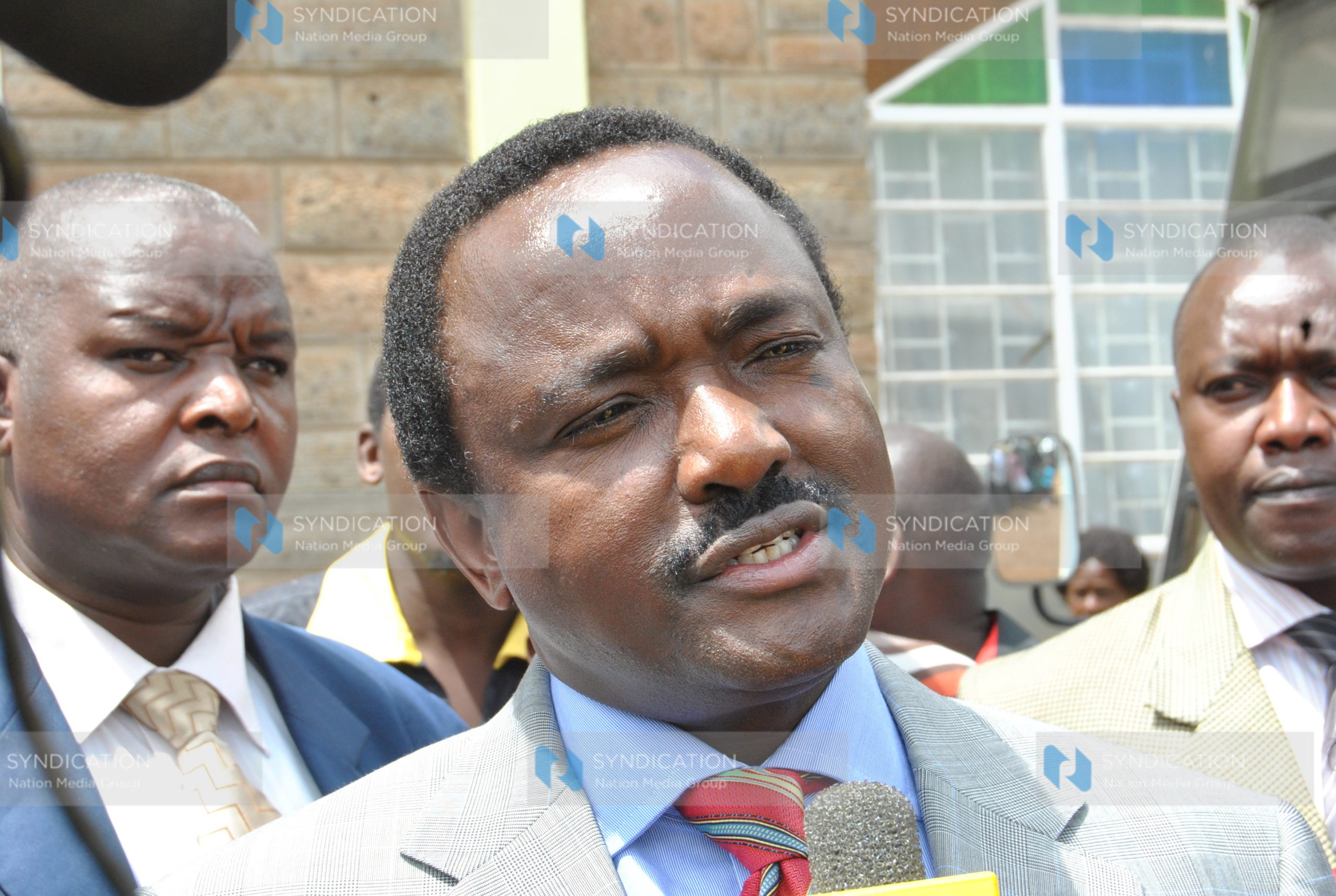 Vice President Kalonzo Musyoka speaks to the Press