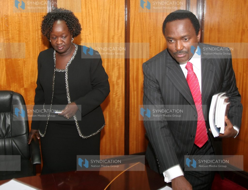 Vice president Kalonzo Musyoka stands to leave