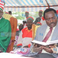 Vice president Kalonzo Musyoka goes through the bible