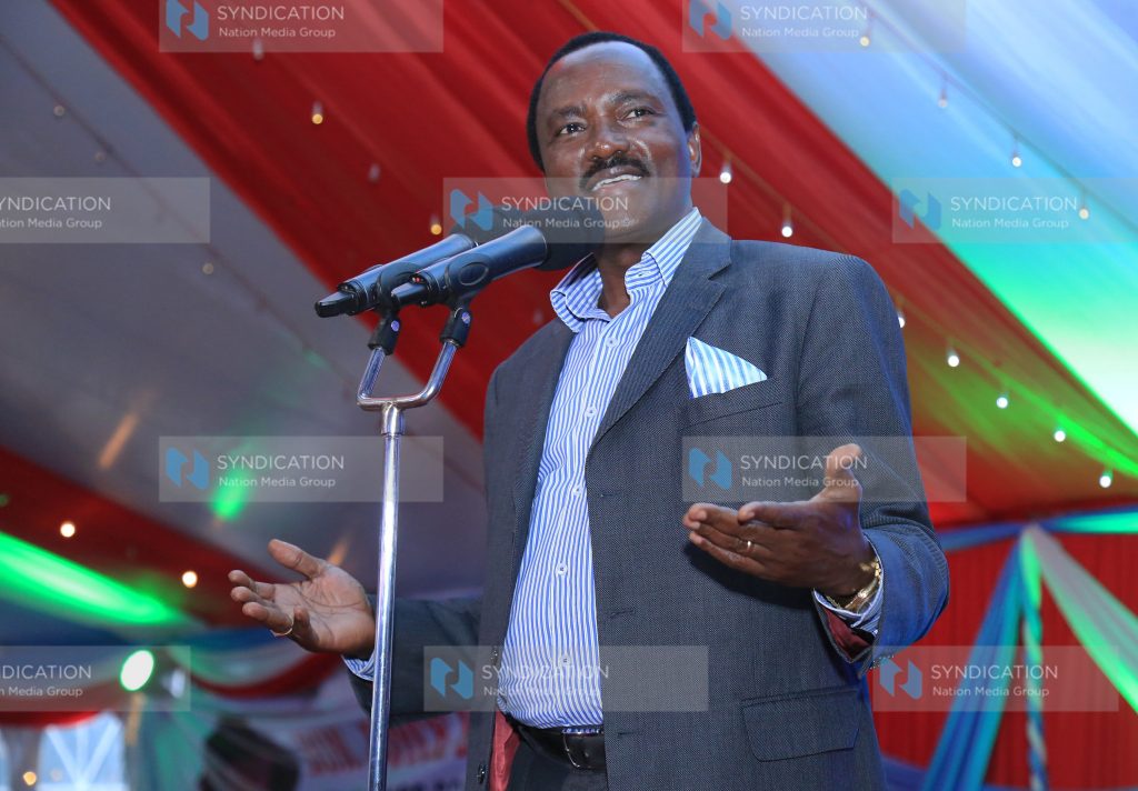 Kalonzo Musyoka speaking at Wamunyu