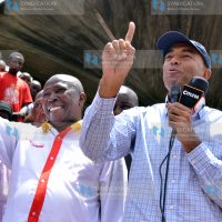 Maina Kamanda addressing operators of Wakulima Market