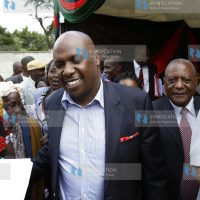 Baringo County Senator Gideon Moi leaves the KANU headquarters