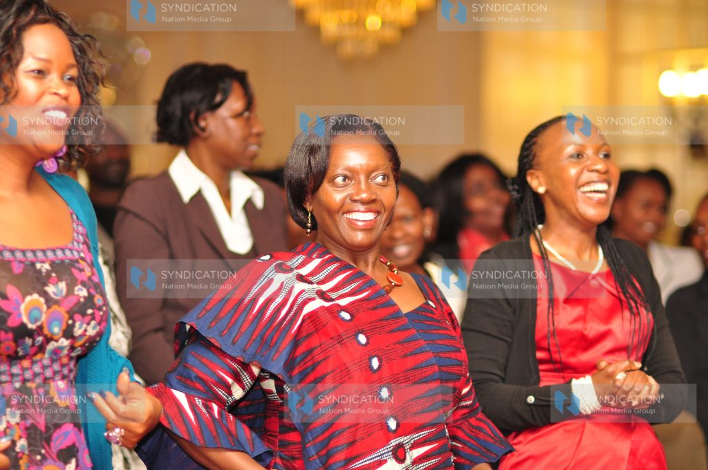 Narc Kenya Presidential candidate Martha Karua(center)