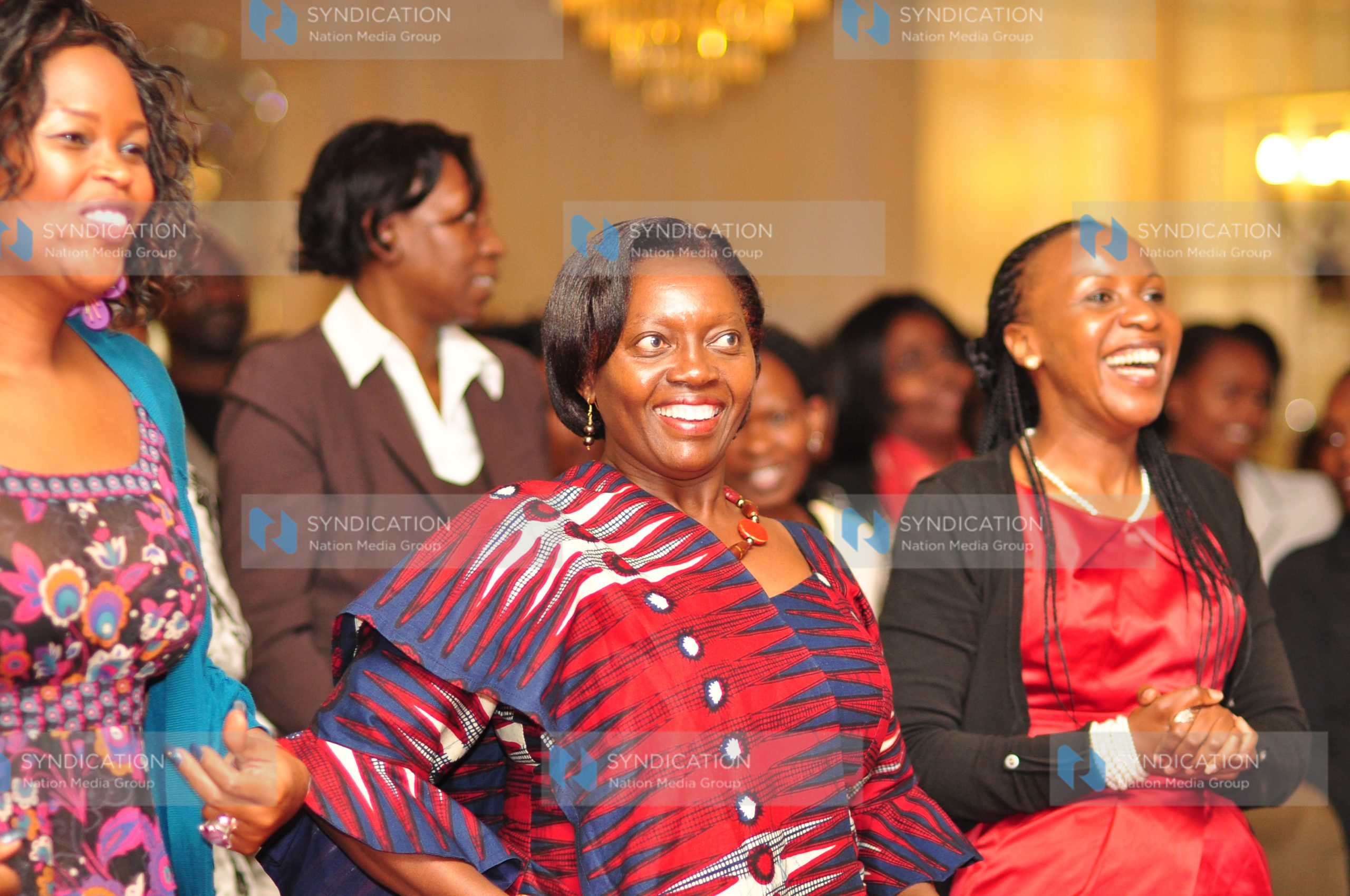 Narc Kenya Presidential candidate Martha Karua(center)