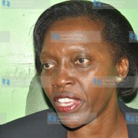 Gichugu MP Martha Karua addresses the Press