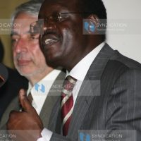 Former cabinet minister Mukhisa Kituyi (right)