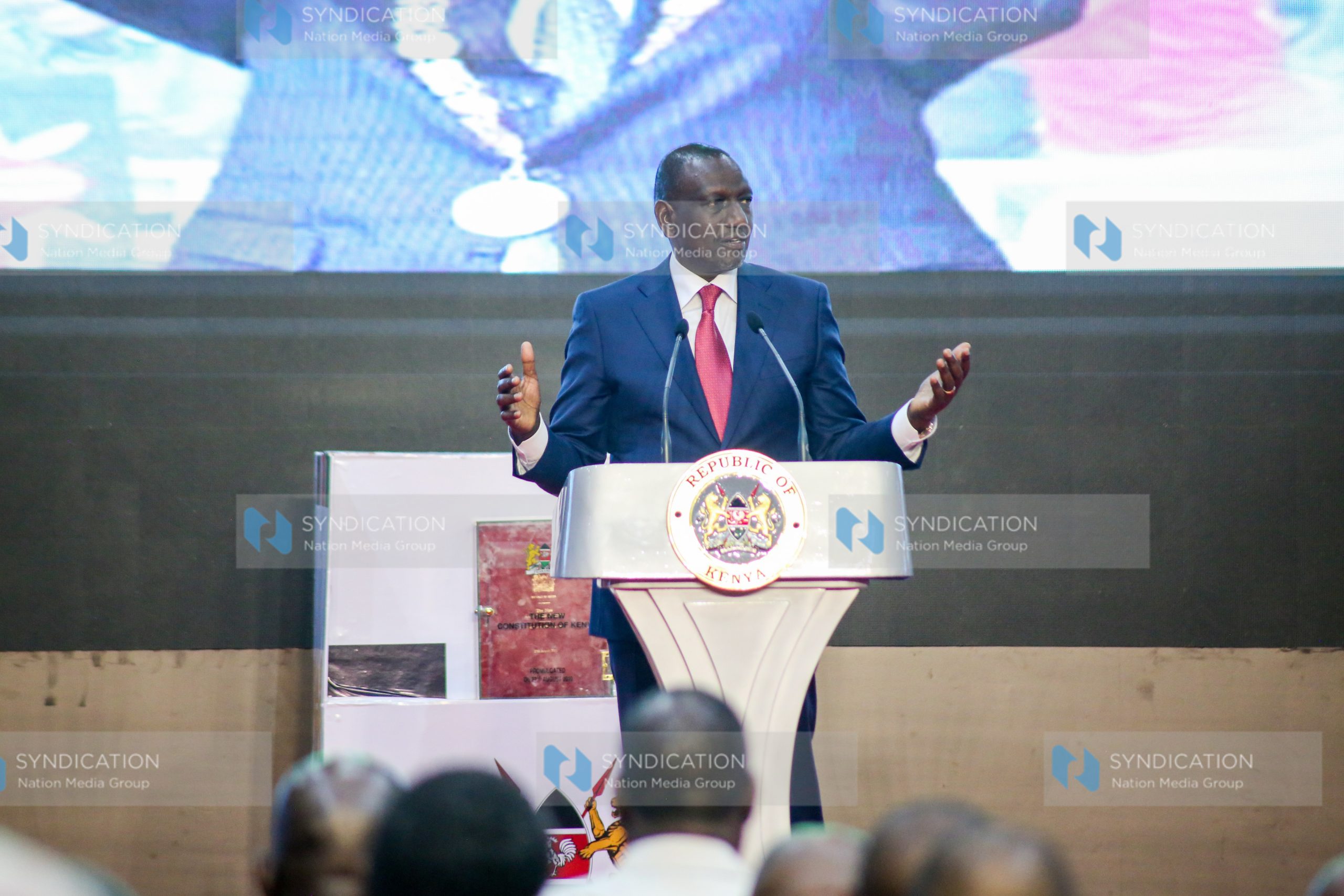 President William Ruto delivers his speech