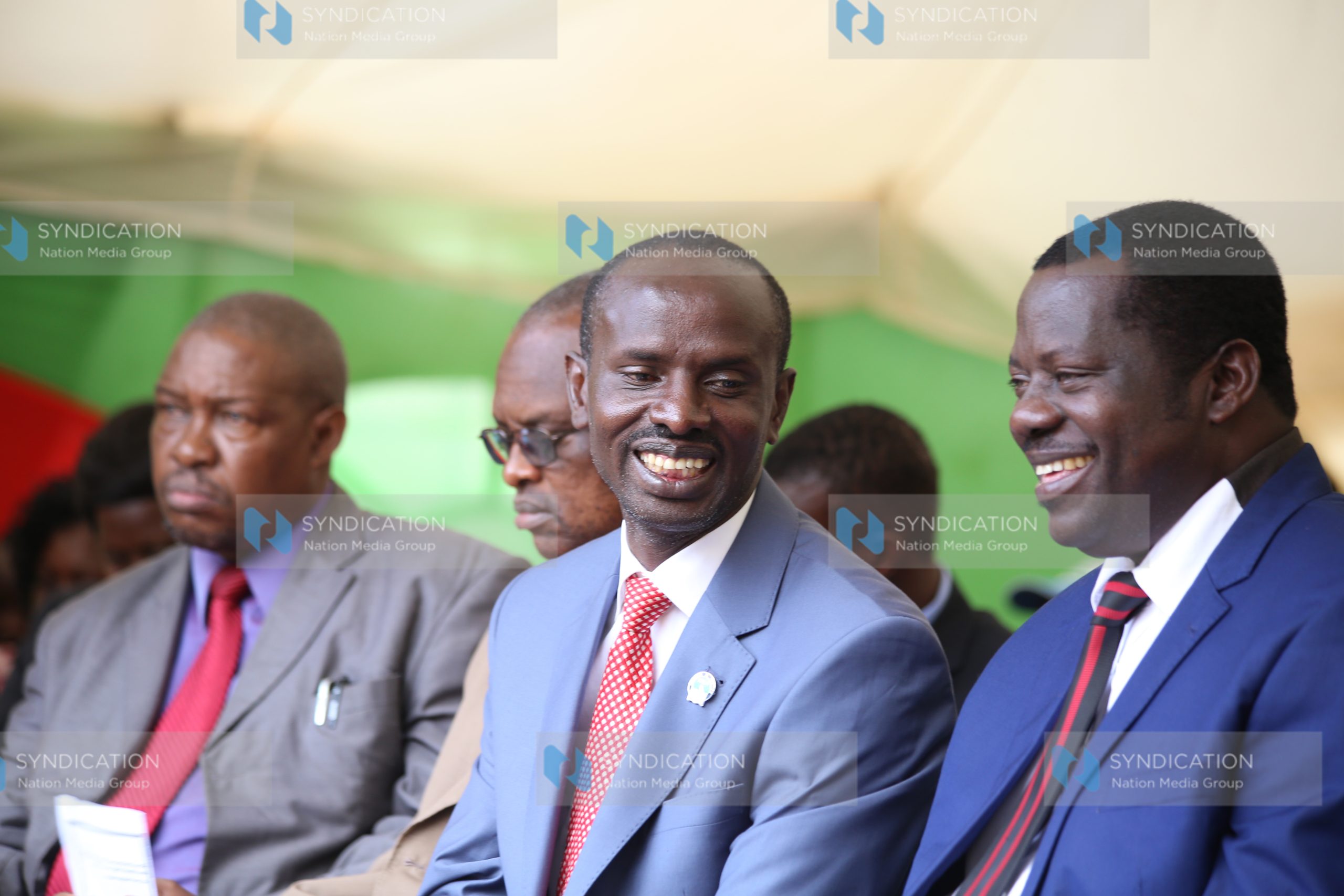 Wilson Sossion (Center) with KNUT Secretary General Mudzo Nzili (Right)