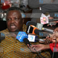 Francis Atwoli addresses a press conference