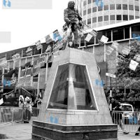 The Dedan Kimathi statue on Kimathi Street