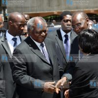 President Mwai Kibaki meets Muhoho Kenyatta and Christina Pratt