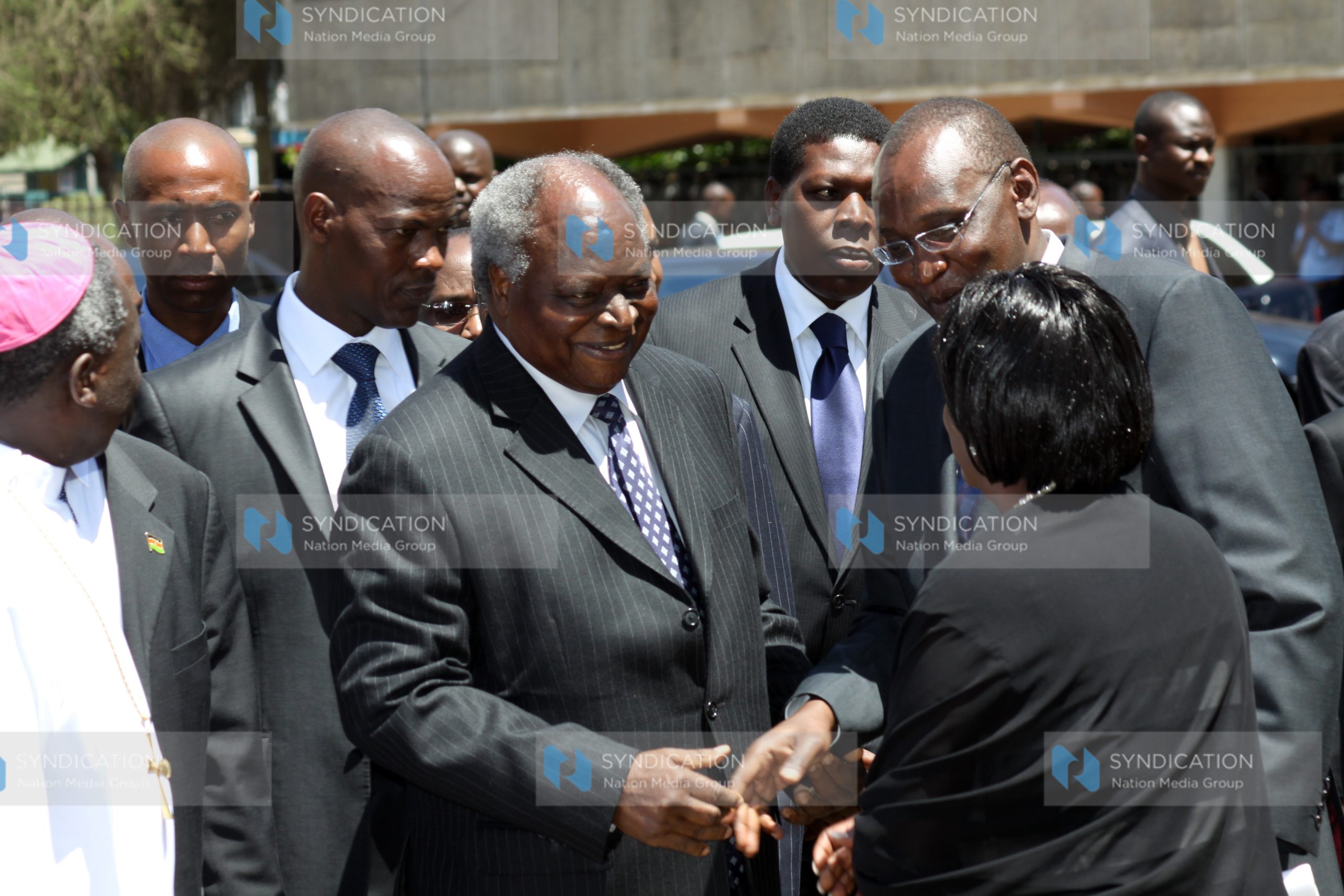 President Mwai Kibaki meets Muhoho Kenyatta and Christina Pratt