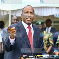 abinet Secretary(CS) Aden Duale speak during