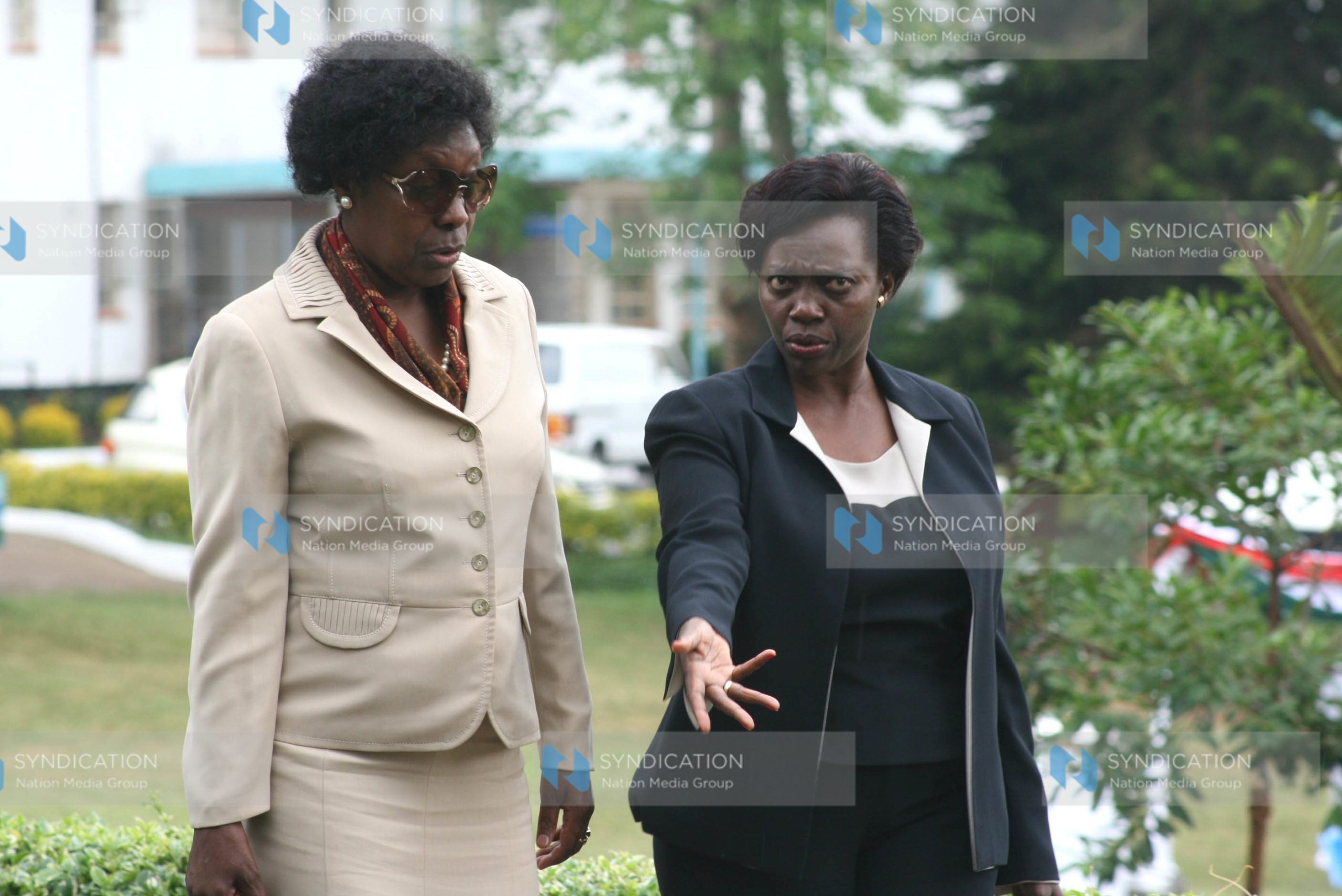 Charity Ngilu (left) and Gichugu MP Martha Karua
