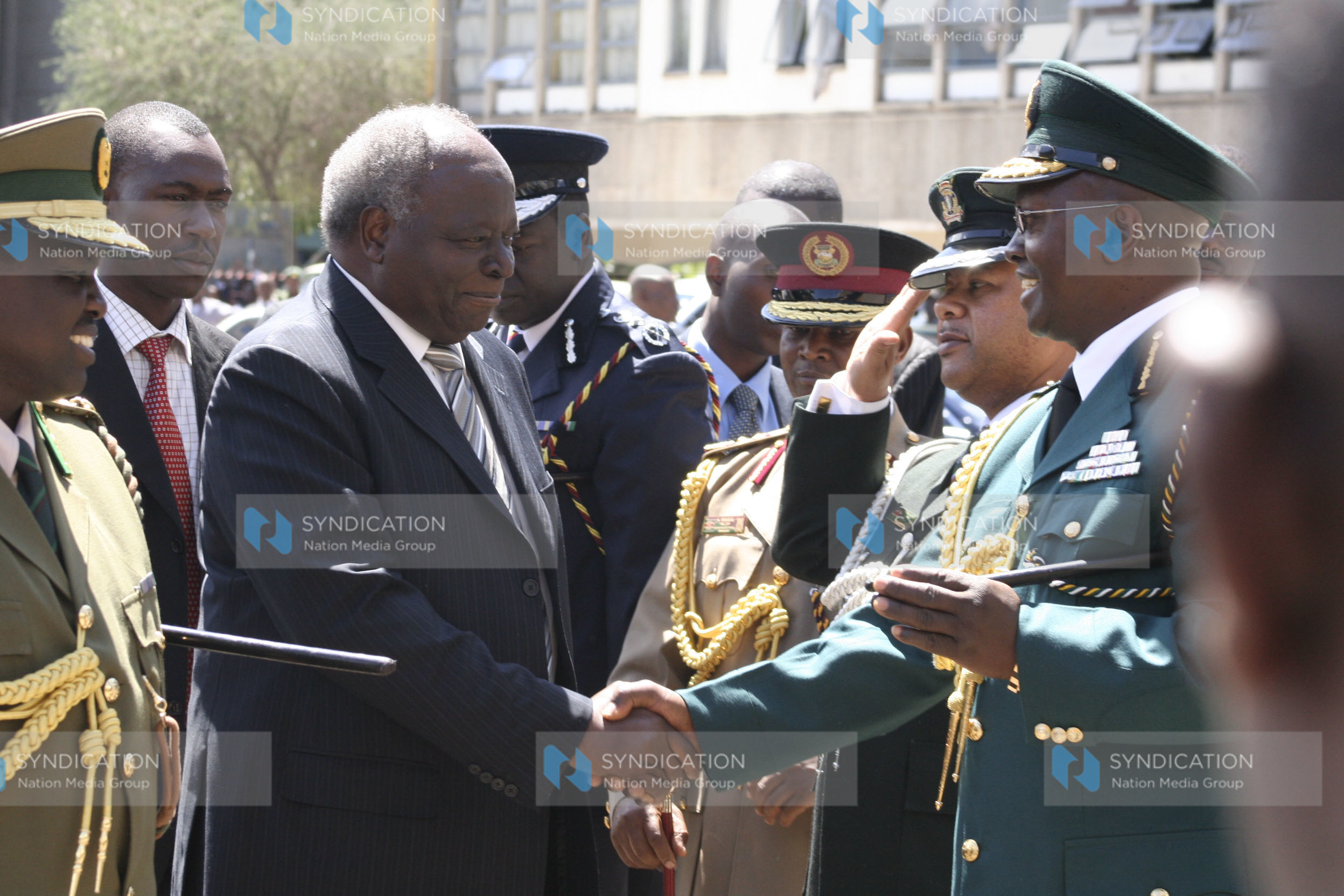 President Mwai Kibaki during a joint prayer and thanksgiving service