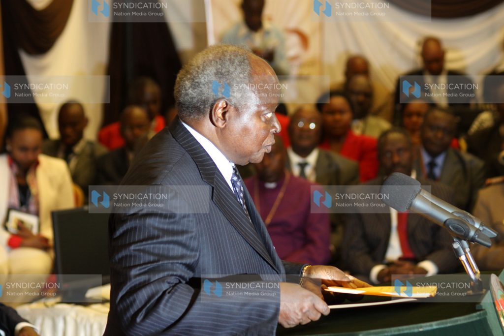 Bell-ringing ceremony at the Nairobi Stock Exchange at Nation Centre