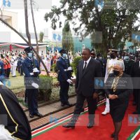 President Uhuru Kenyatta with First Lady Margaret Kenyatta