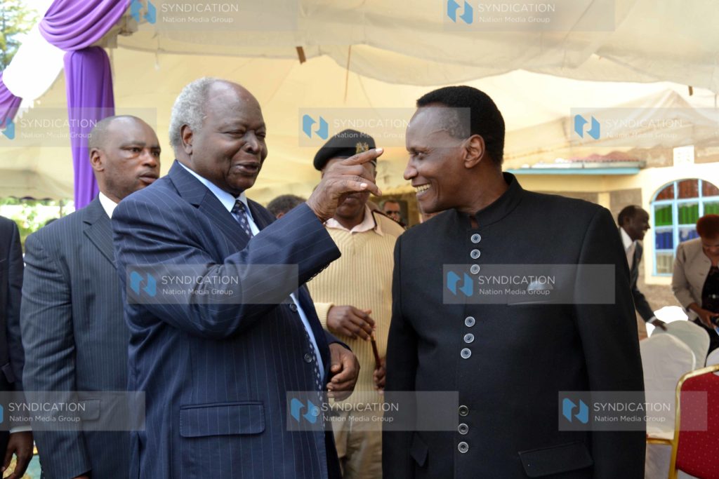 Burial of his brother Bernard Nderitu at Gatuyaini in Othaya