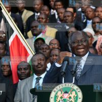 President Mwai Kibaki, addressing the Nation