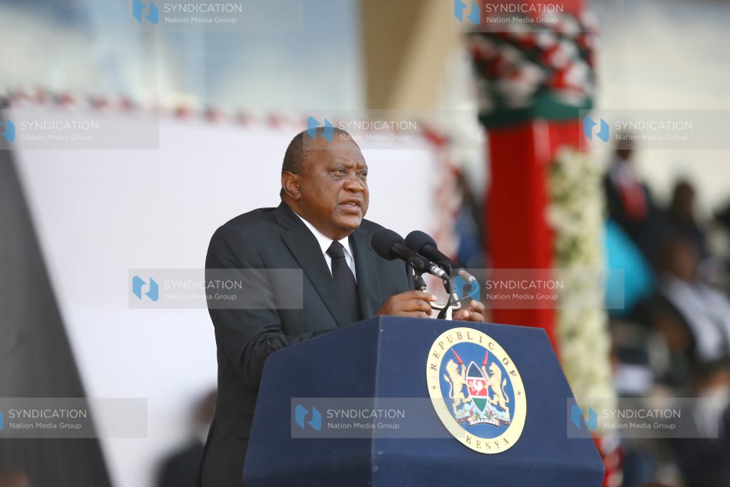 President Uhuru Kenyatta address mourners