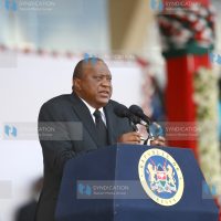 President Uhuru Kenyatta address mourners