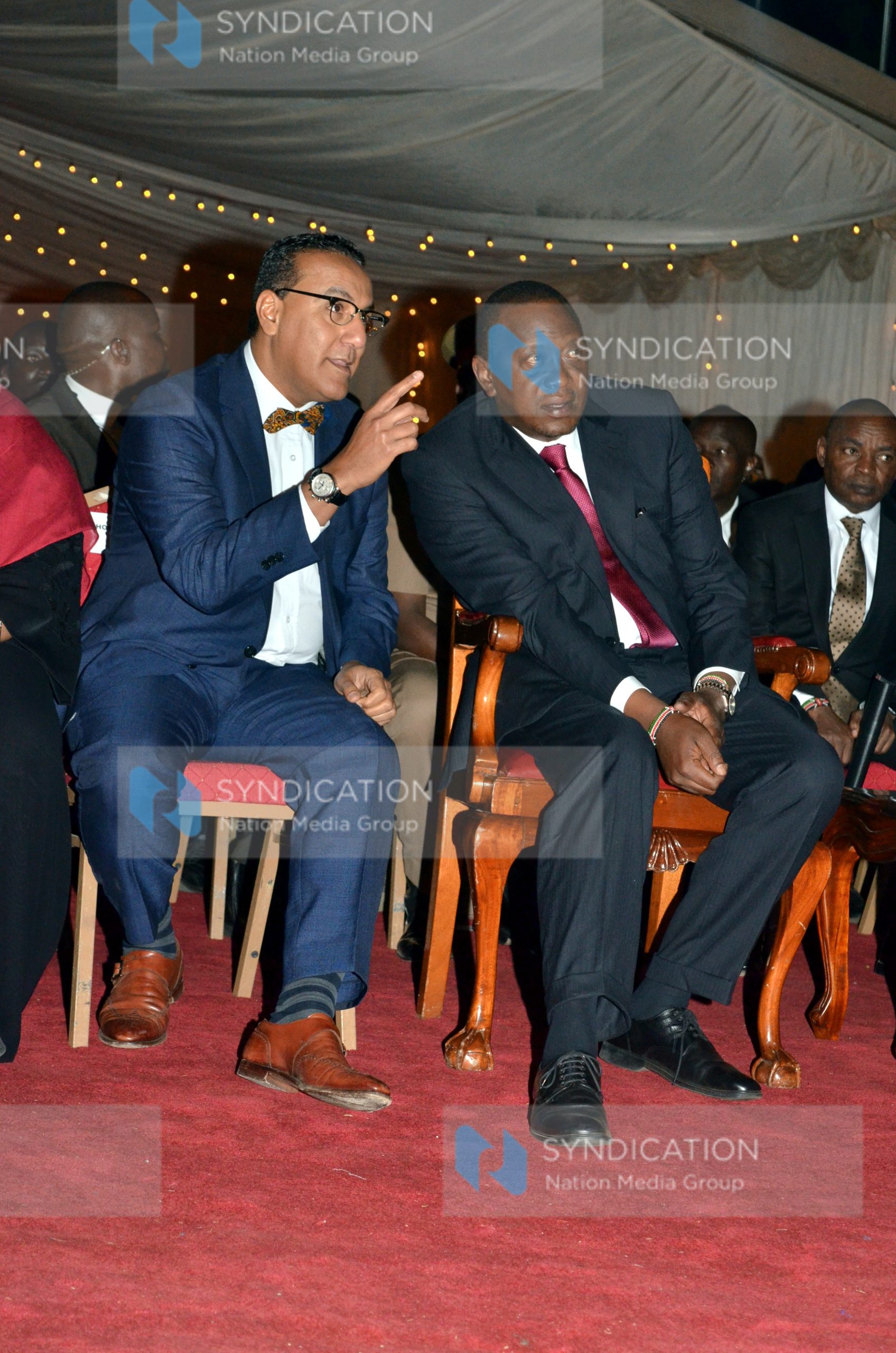 Tourism Cabinet Secretary Najib Balala (left)