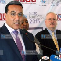 Cabinet Secretary, Ministry of Tourism Hon. Najib Balala (Left)