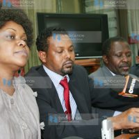 Press conference at parliament Buildings