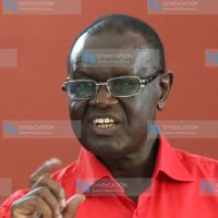 Meru Senator Kiraitu Murungi addresses journalists