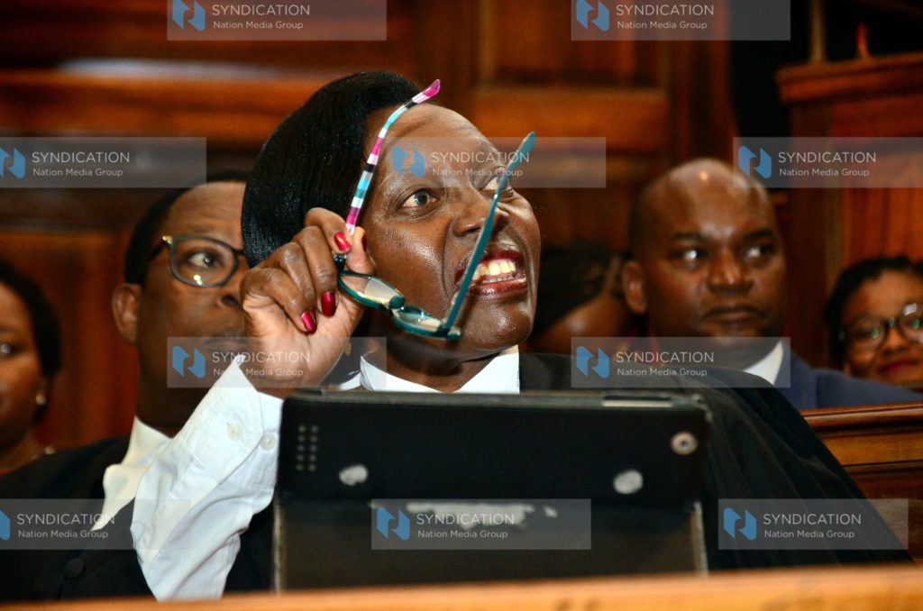 Martha Karua at the Supreme Court of Kenya