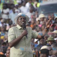 President William Ruto addresses wananchi at Kagio trading center