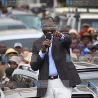 President William Ruto addresses wananchi at Sagana town in Kirinyaga County