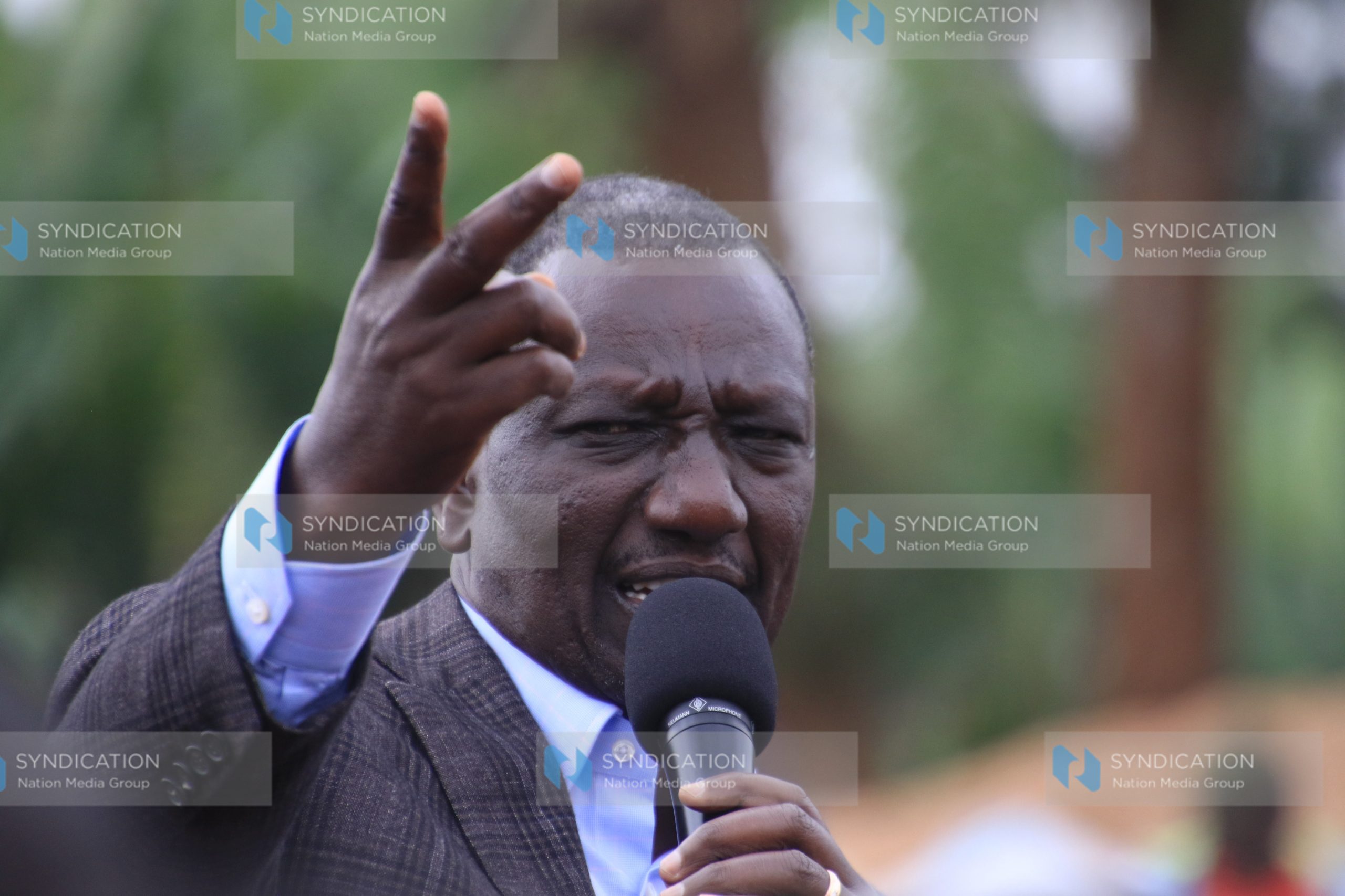 President William Ruto addresses wananchi in Kagumo town
