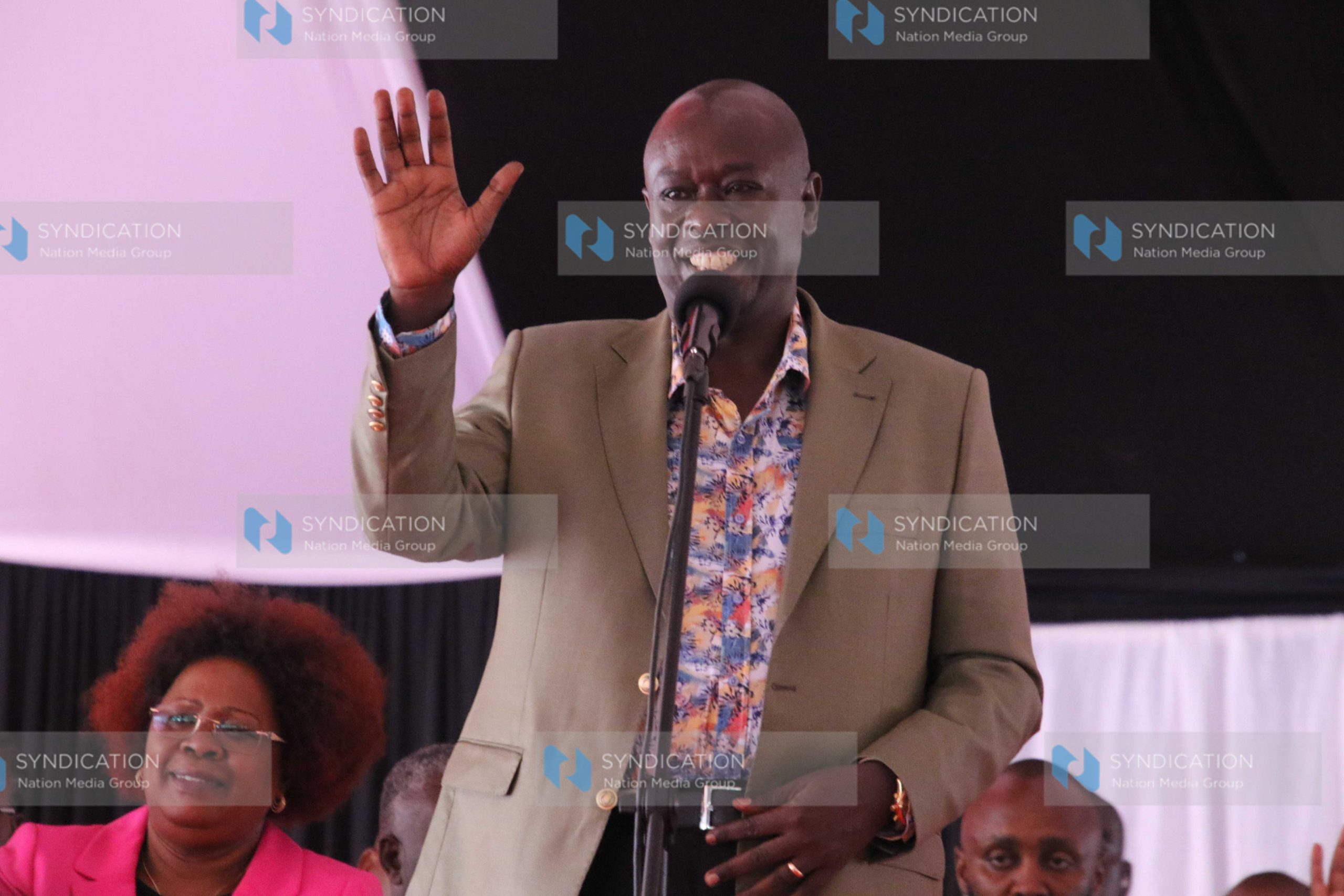 Deputy President Rigathi Gachagua makes his speech