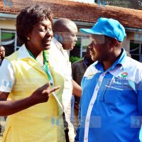 Newly elected Kitui County Governor Charity Ngilu (left)
