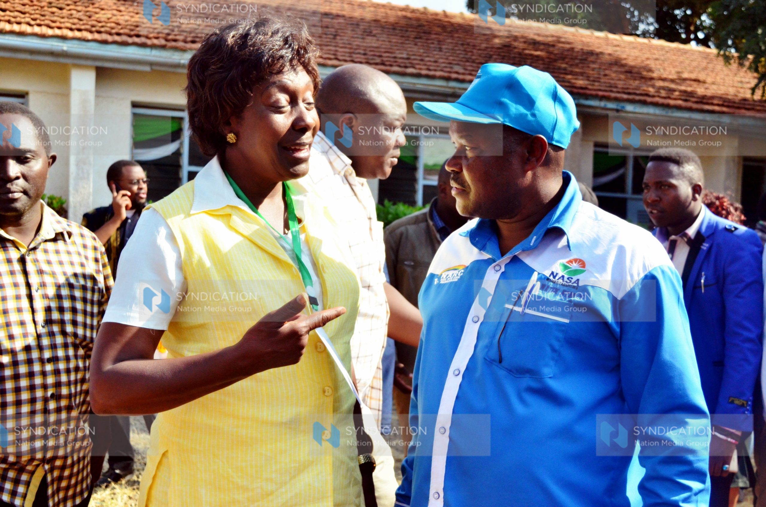 Newly elected Kitui County Governor Charity Ngilu (left)