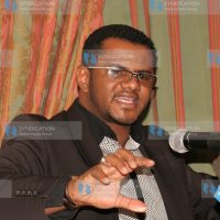 KNCHR commissioner Omar Hassan Omar addresses participants