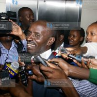 KNUT Chairman Wilson Sossion addressing press