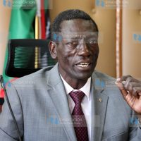 (KNUT) Secretary General Collins Oyuu addressing journalists