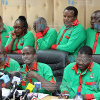 A meeting at the union's offices in Nairobi