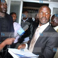 (KNUT) Secretary General Wilson Sossion addressing the media