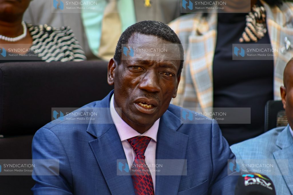 (KNUT) Secretary General Collins Oyuu